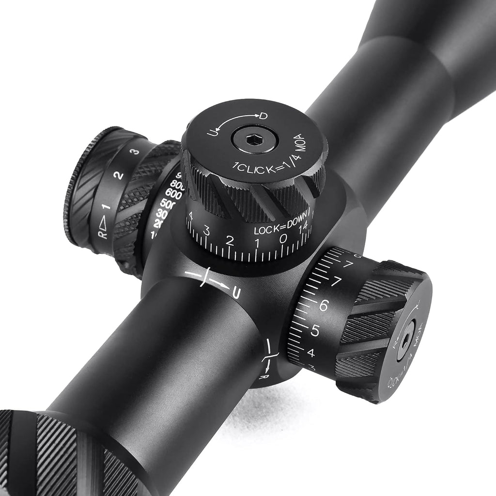 4-14x44 FFP Rifle Scope 30mm Tube with Red/Green Illuminated MOA Reticle S2589