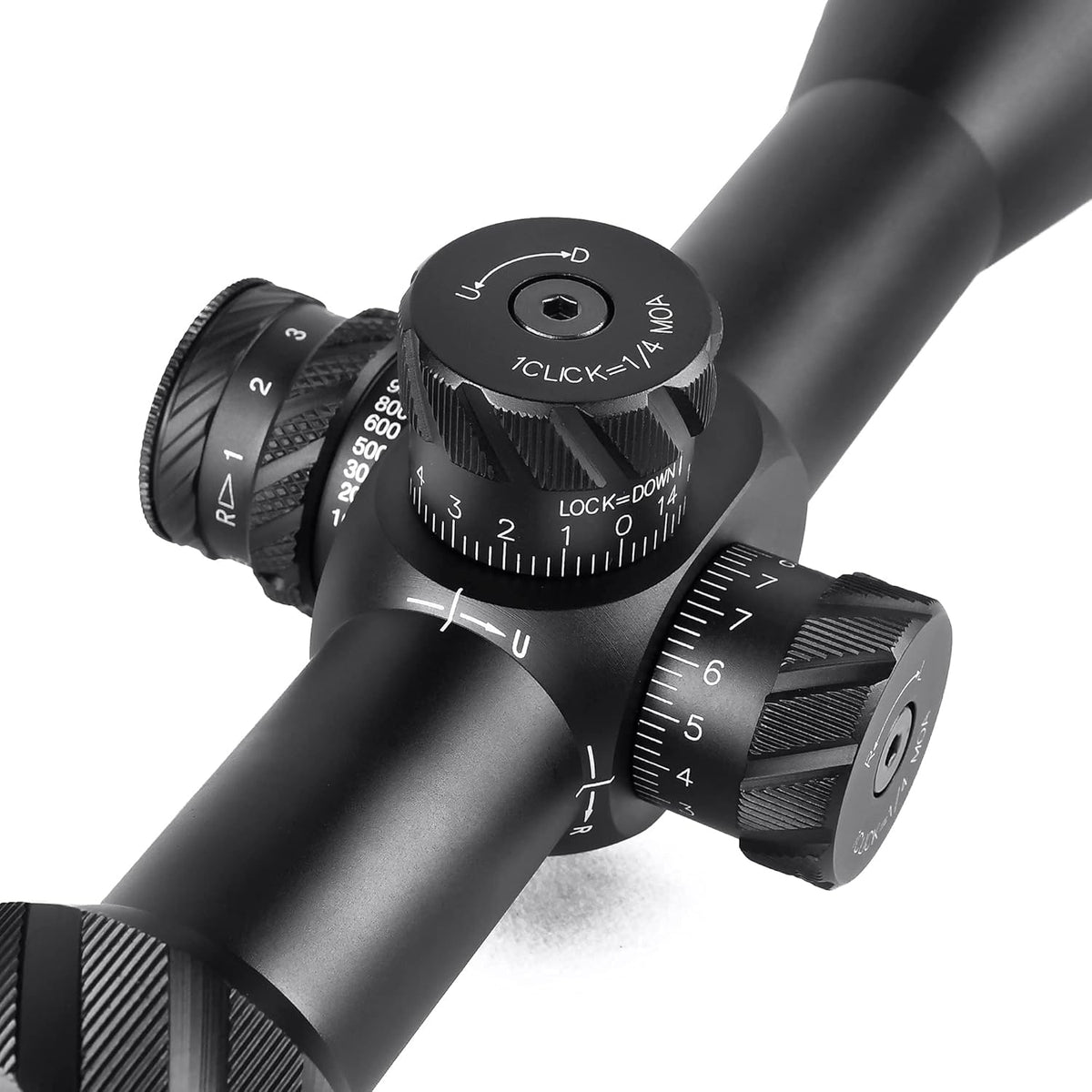 4-14x44 FFP Rifle Scope 30mm Tube with Red/Green Illuminated MOA Reticle S2589