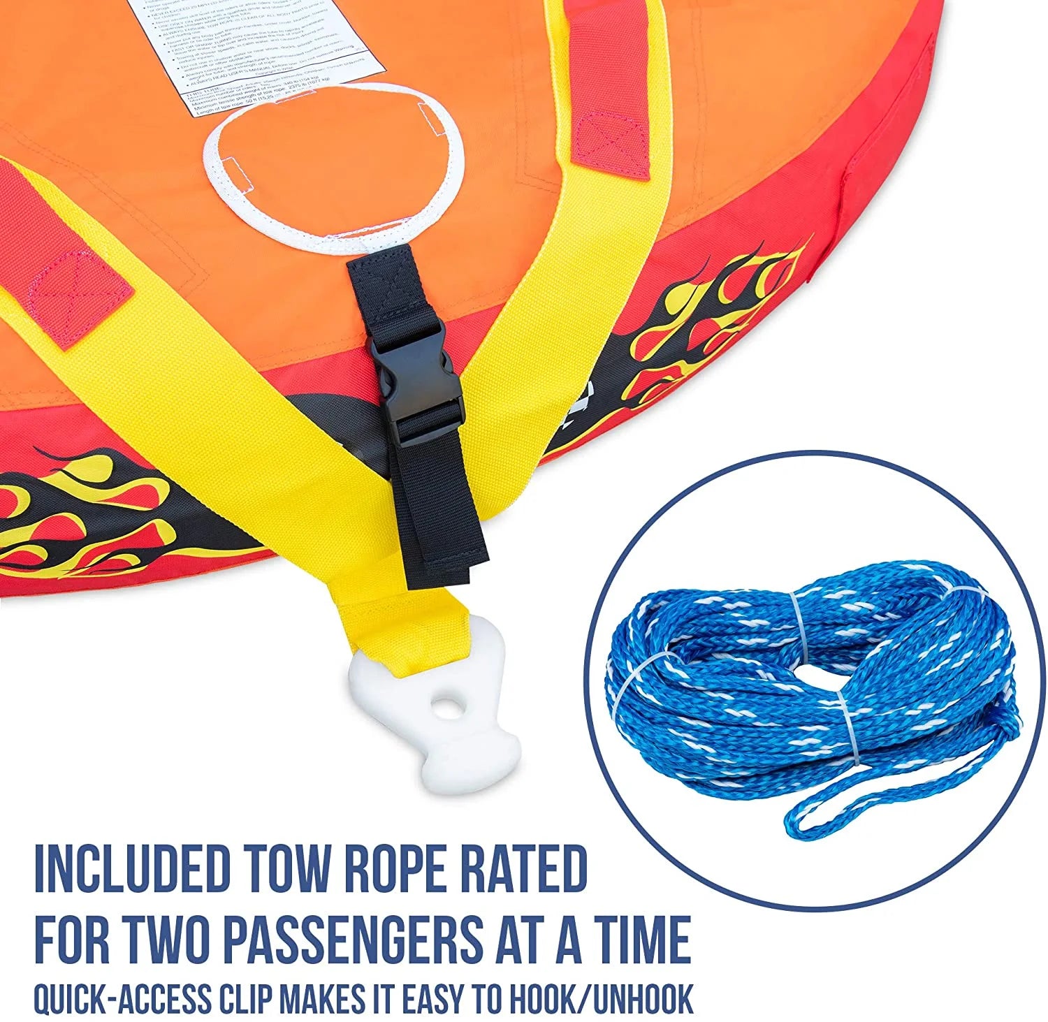 Red Towable Water Tube, 2 Seats J18900
