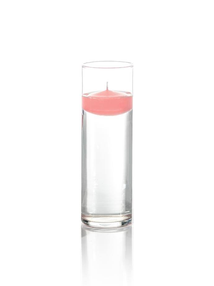 Set of 12 Floating Candles and Glass F11724