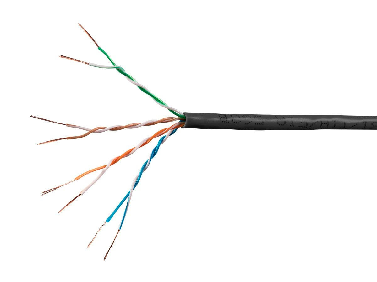 Black 1000ft Cat6 Ethernet Cable B42040