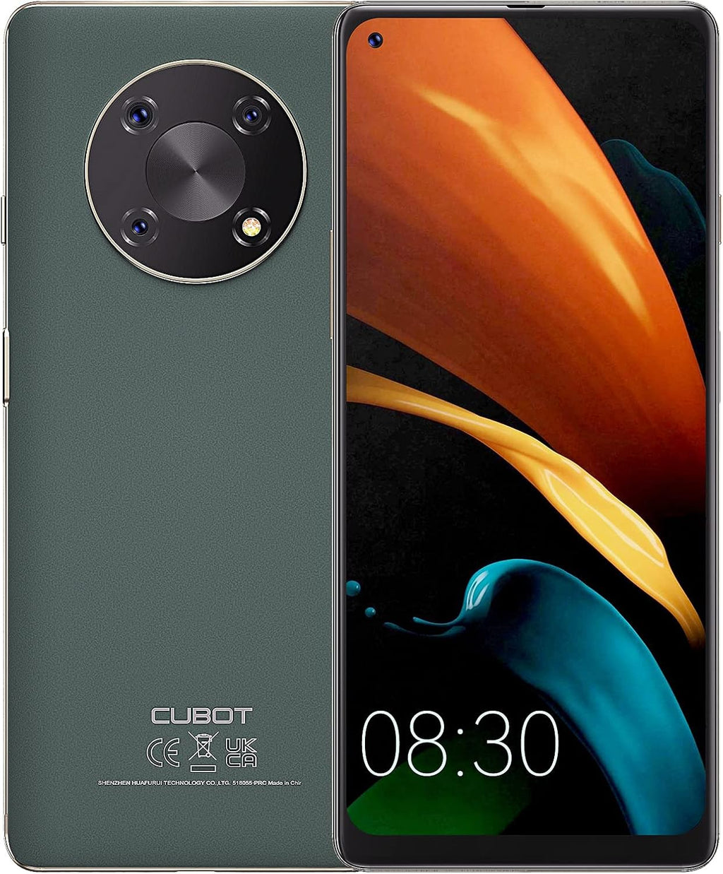 Unlocked Smartphone with 6.95 Large Screen, 48MP Triple Camera, 5000 mAh Battery, 4GB/64GB, 4G Dual SIM, NFC, Face ID (Black) M833