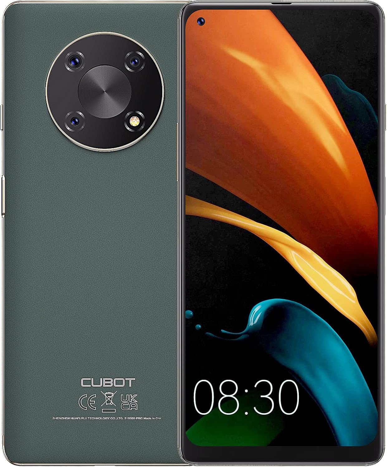 Unlocked Smartphone with 6.95 Large Screen, 48MP Triple Camera, 5000 mAh Battery, 4GB/64GB, 4G Dual SIM, NFC, Face ID (Black) M833