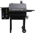 Black Wood Pellet Grill with Fold Down Front Shelf T33896