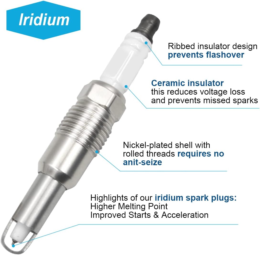 8 Ignition Coils & Iridium Spark Plug Set X236