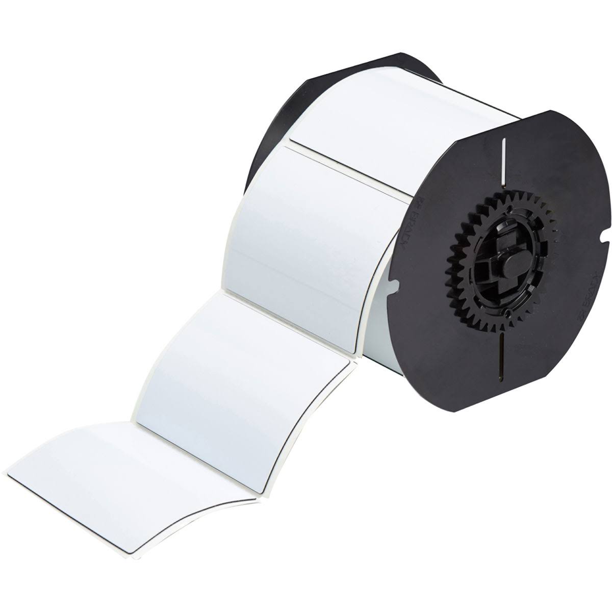 White Raised Profile Label, 3.000 in. M5339