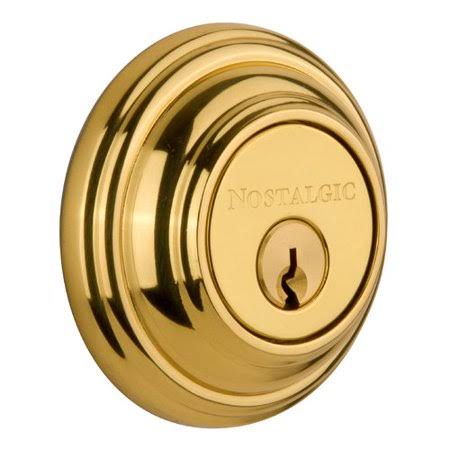 Polished Brass Double Cylinder Deadbolt W269