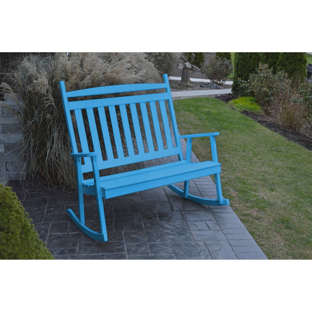 Caribbean Blue Porch Rocker D24130