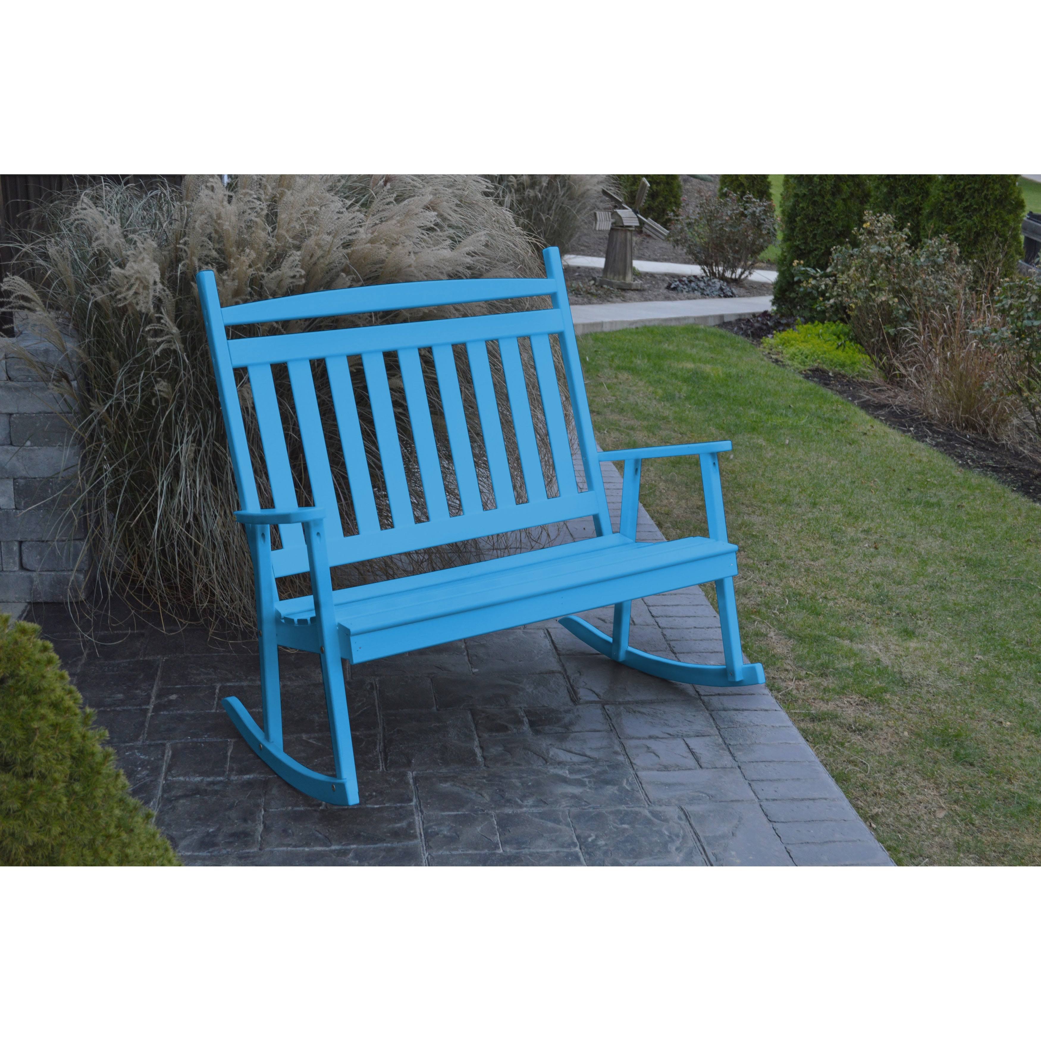 Caribbean Blue Porch Rocker D24130