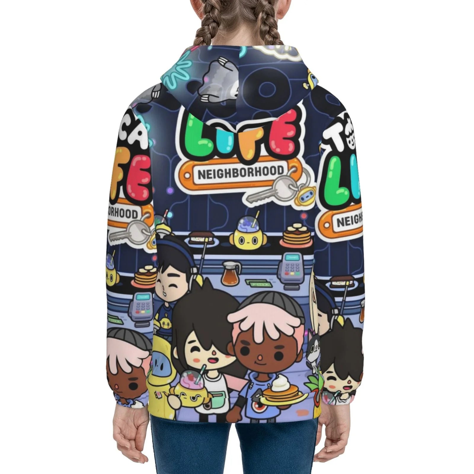 Zipper Hooded Sweatshirt Coat G655943