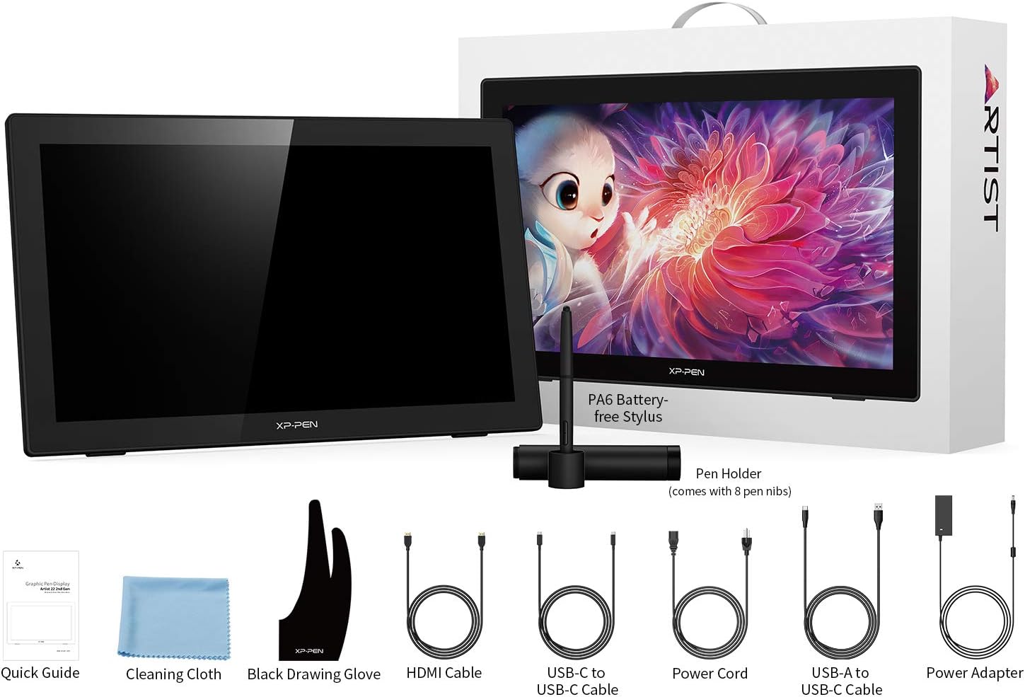 21.5" Drawing Monitor with Tilt Function and Red Dial O6526