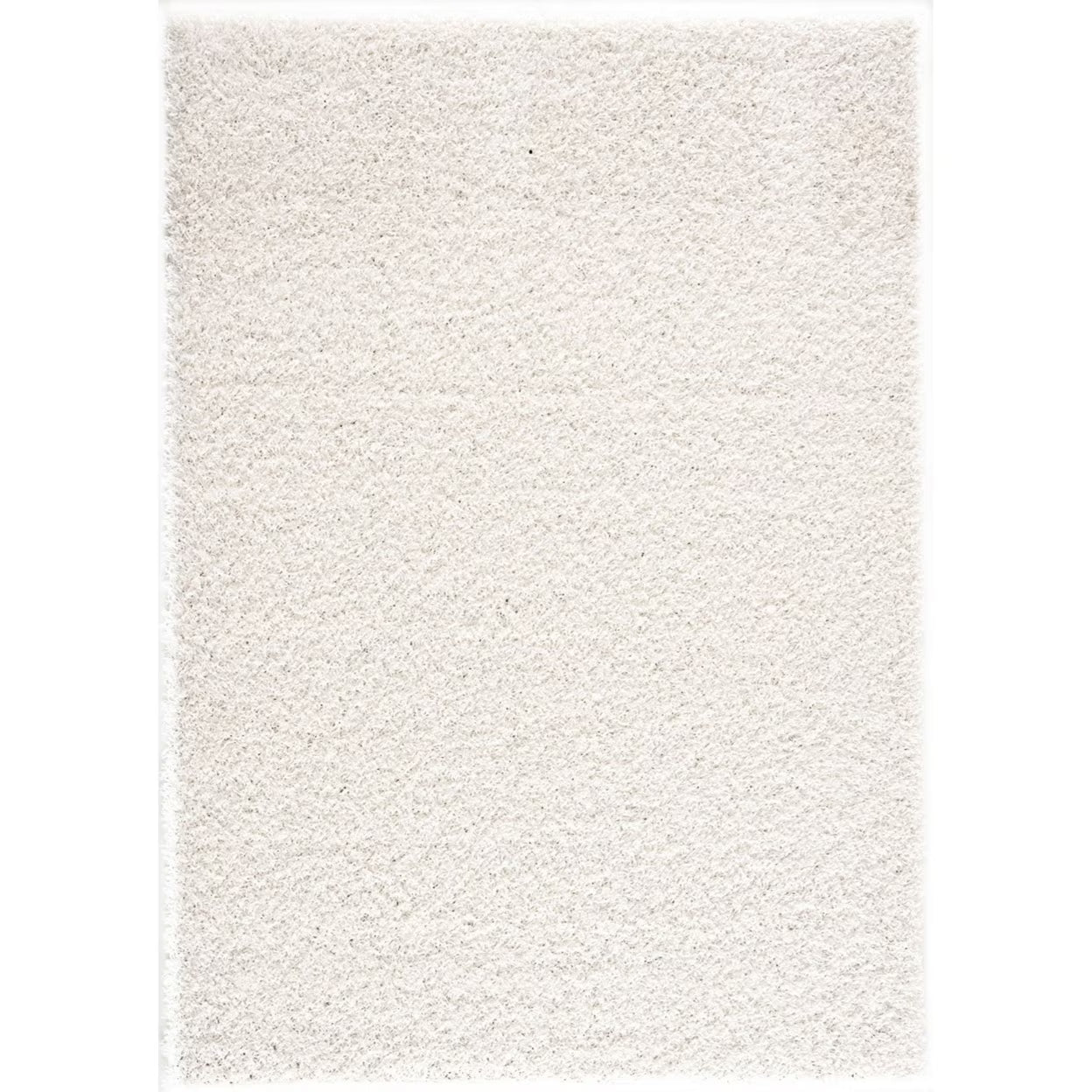 White Shag 5' X 7' Rectangular Rug Z488762