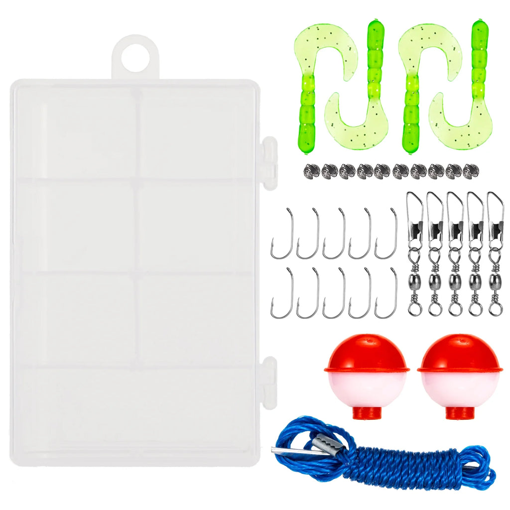 Telescopic Fishing Rod and Reel Combo with Carry Case 36pcs Fishing Tackle Set T11265