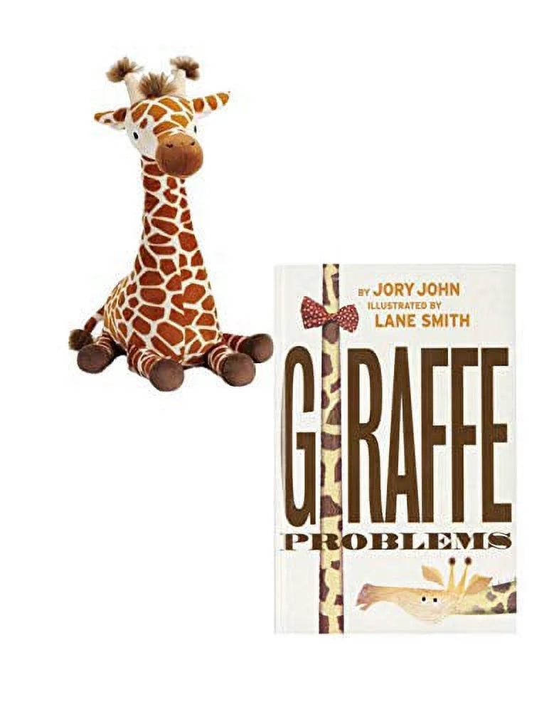 Plush Giraffe and Hardback Giraffe Problems Book 2 PC Set X877943