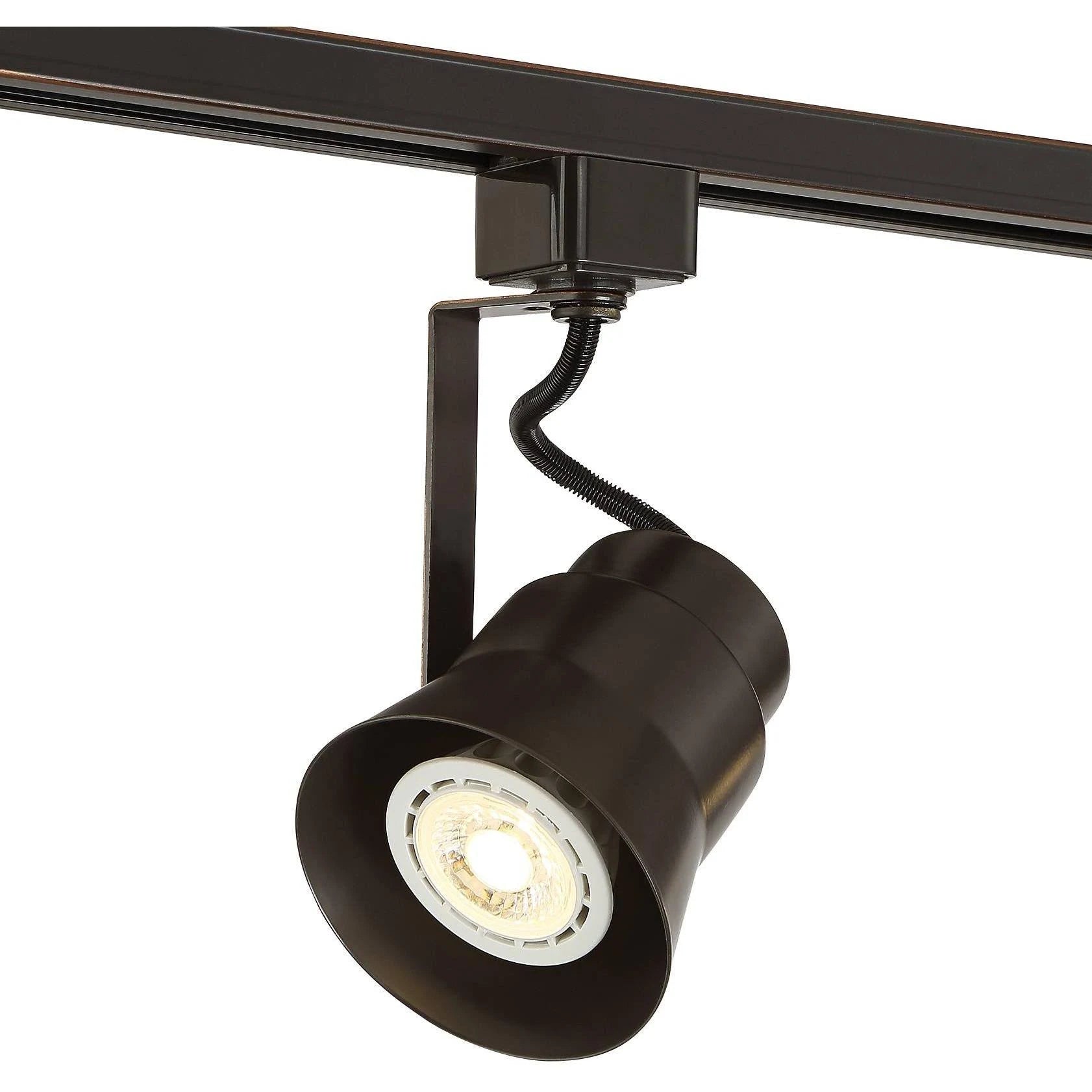 Bronze 3-Light LED Track Kit with Cord and Plug Connector Y183338