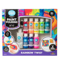 Rainbow Twist Acrylic Paint Pouring Art Activity Kit E12203