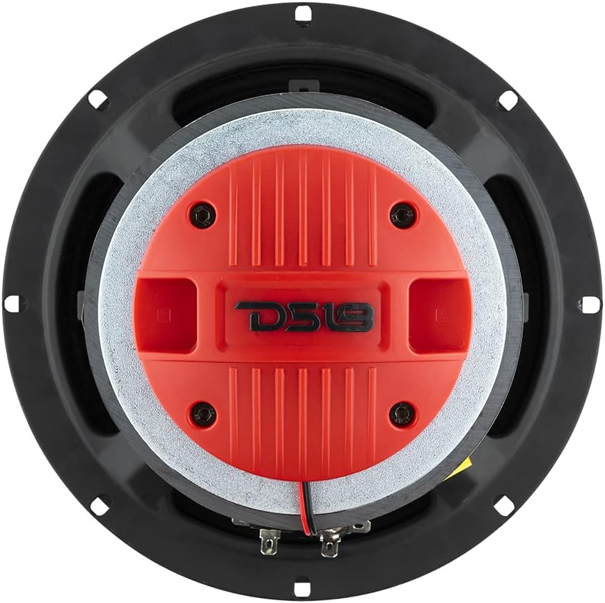 8" Shallow Hybrid Mid-Range Car Audio Loudspeaker with Grill Included 400W Max 200W RMS 8 Ohms Pack of 2 Q610