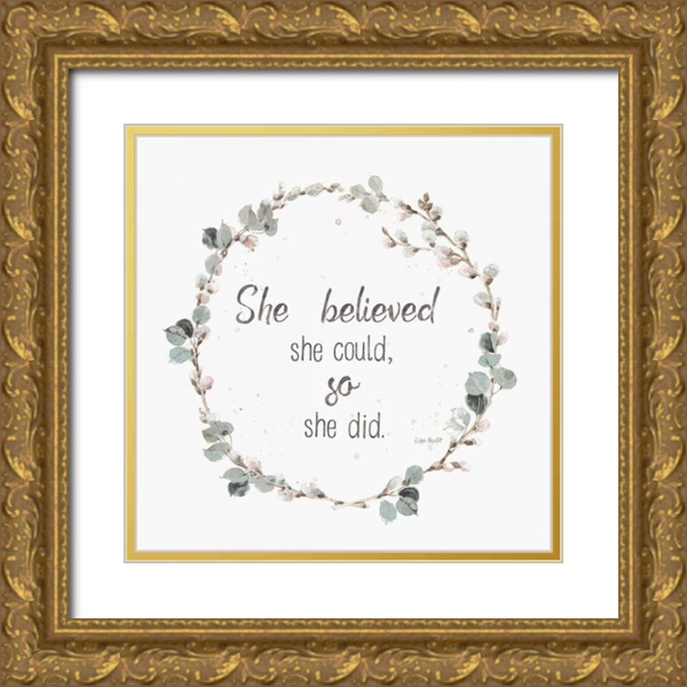 Gold Ornate Wood Framed Museum Art Print R492