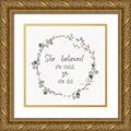 Gold Ornate Wood Framed Museum Art Print R492