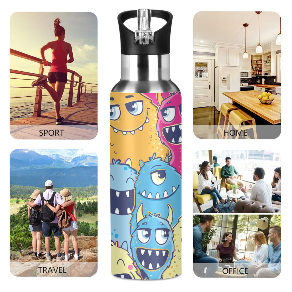 Stainless Steel Insulated Water Bottle with Straw Lid S352158