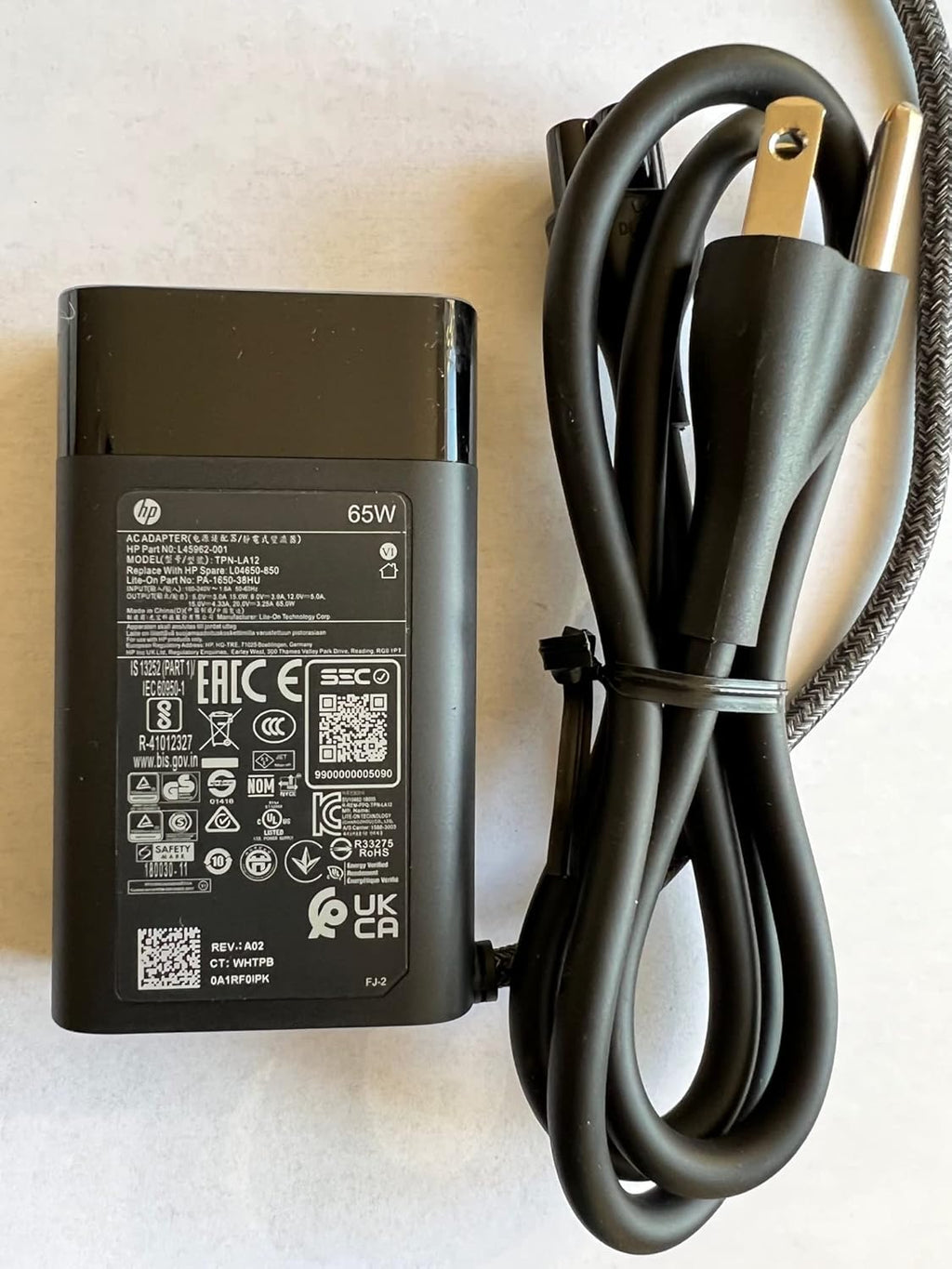 Slim 65W USB C Power Adapter E606466