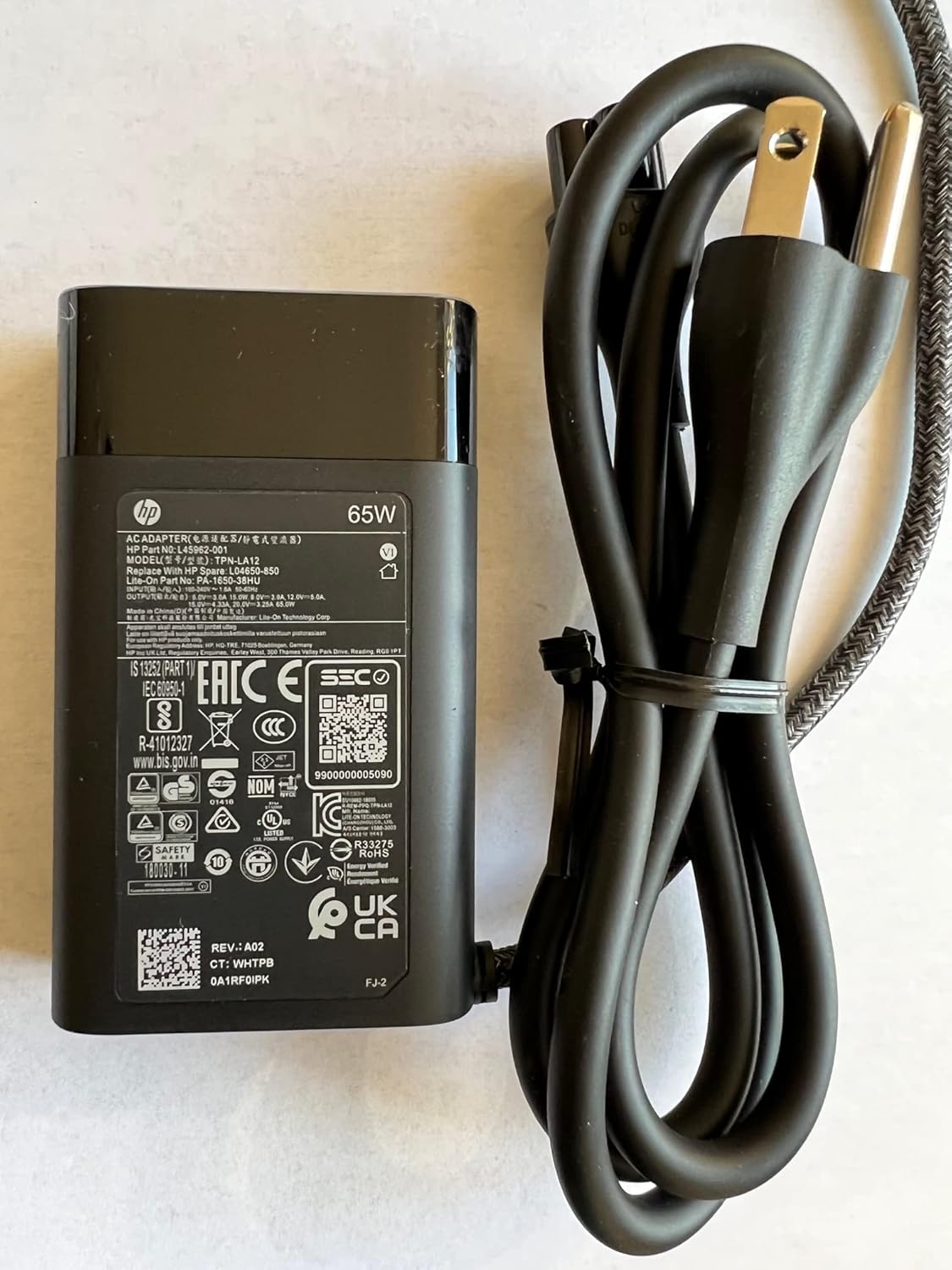 Slim 65W USB C Power Adapter E606466