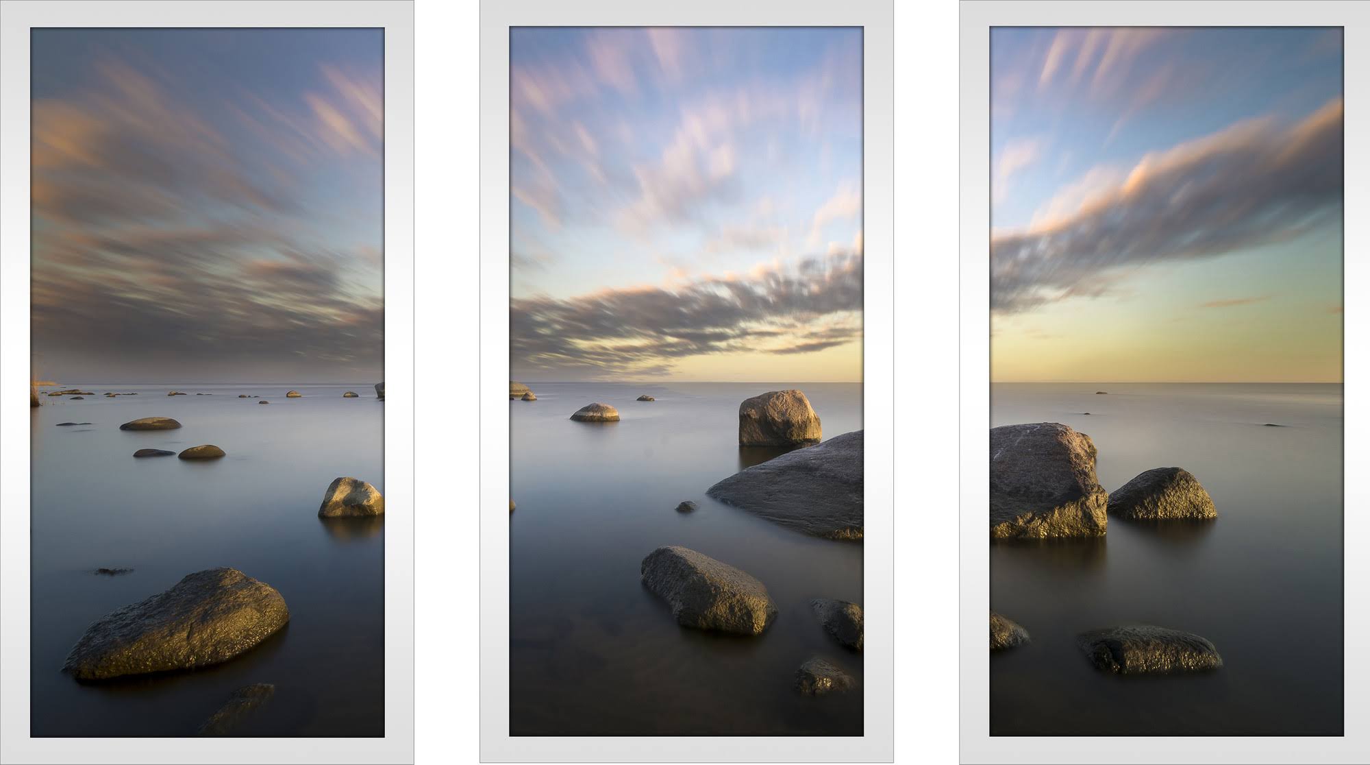 3 Piece Framed Photographic Print Set U161