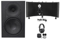 Powered Studio Monitor with Mic Mount Headphones Cables R871252