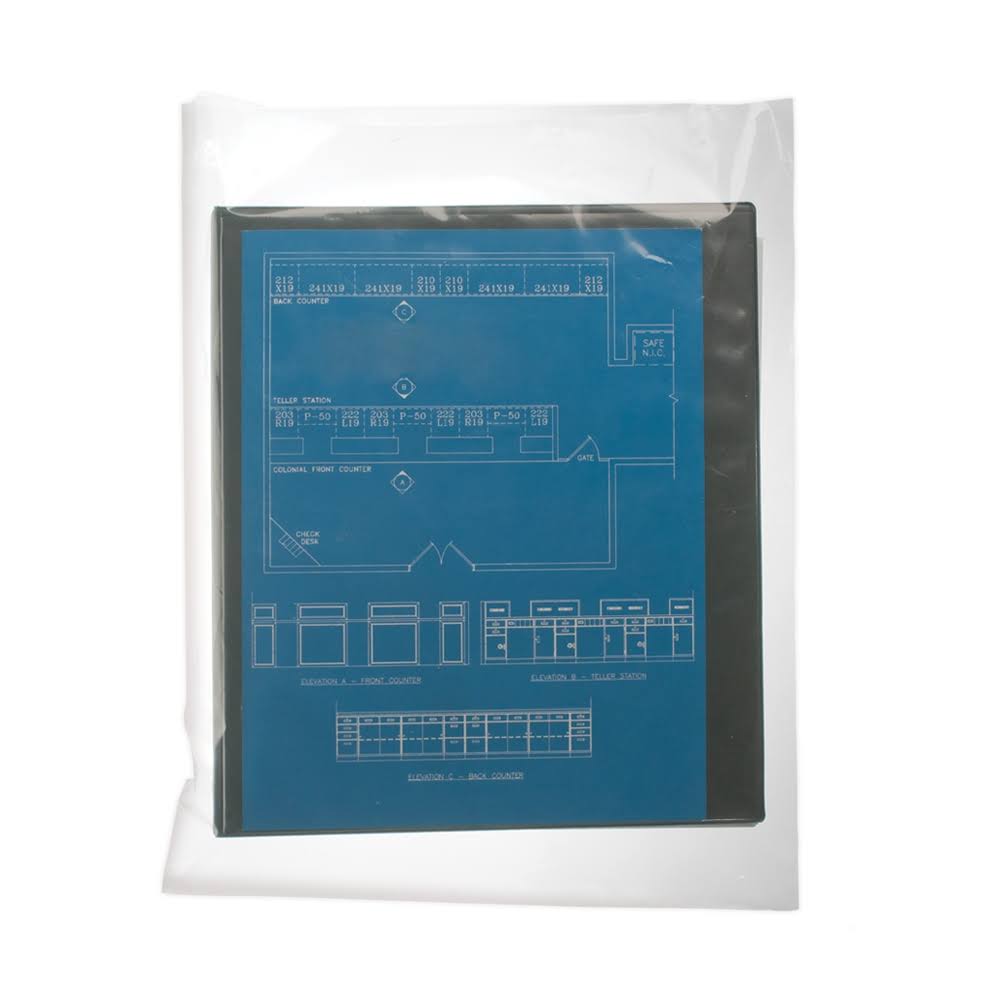 Clear Flat Poly Bags 12W x 20H 3 Mil Case of 1000 D885505