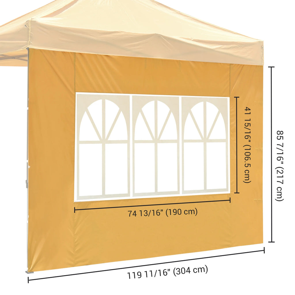 UV30+ Privacy Window Sidewall for 10x10ft Canopy Camping 2 Pieces Q3465