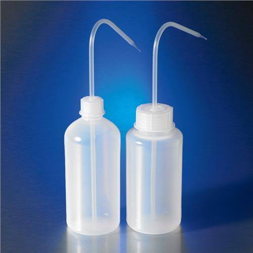 500ml Reusable Plastic Wide Mouth Wash Bottle with GL-45 PP Screw Cap H578