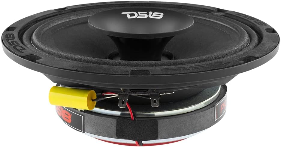 8" Shallow Hybrid Mid-Range Car Audio Loudspeaker with Grill Included 400W Max 200W RMS 8 Ohms Pack of 2 Q610