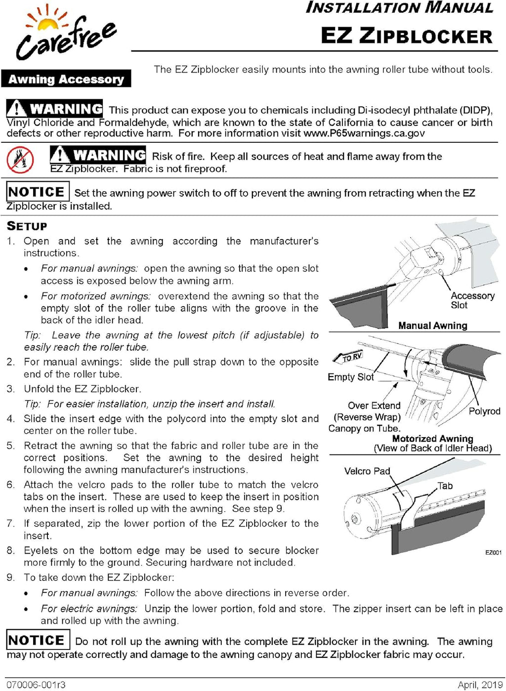 Black 13' x 9' RV Awning Q499547