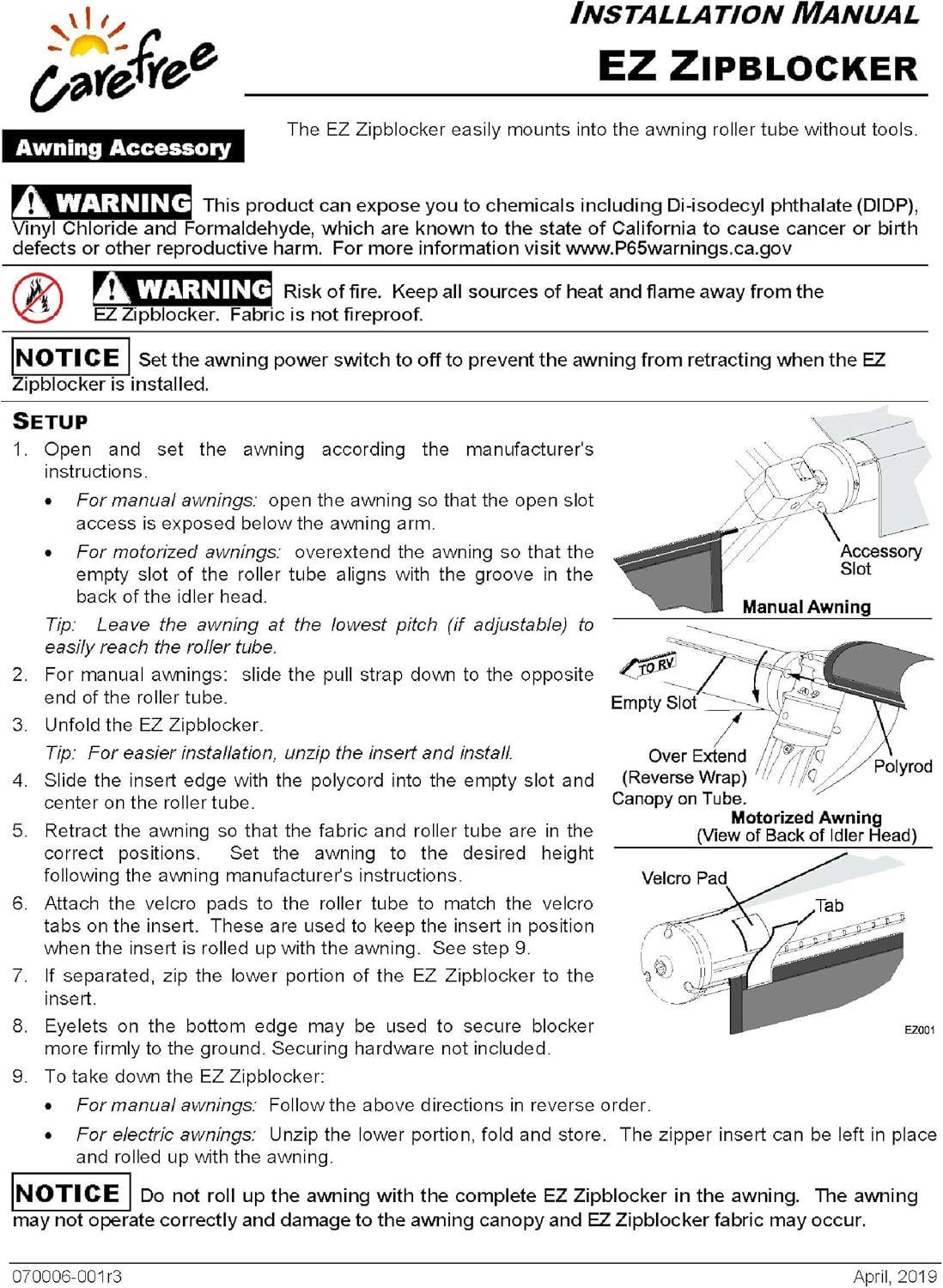 Black 13' x 9' RV Awning Q499547
