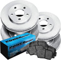 Front Rear Brake Rotors and Semi Metallic Brake Pads for BMW 323i, 325Ci, 325i, 328Ci, 328i Y791982