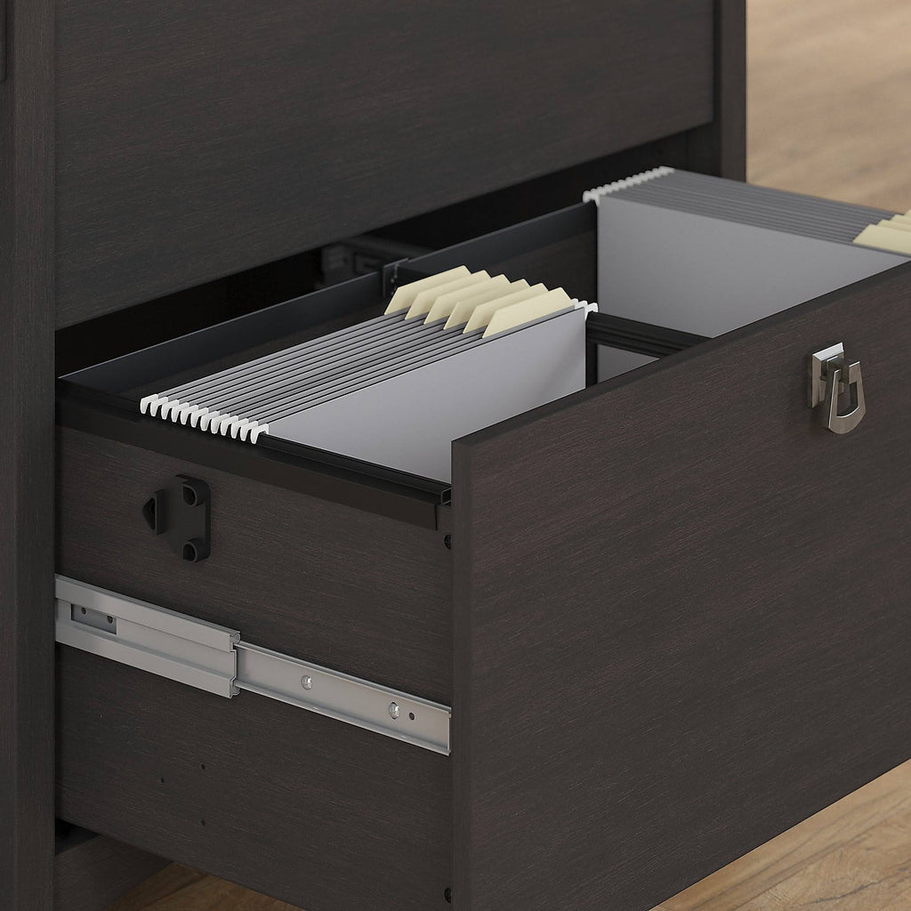 Vintage Black Lateral File Cabinet F1378