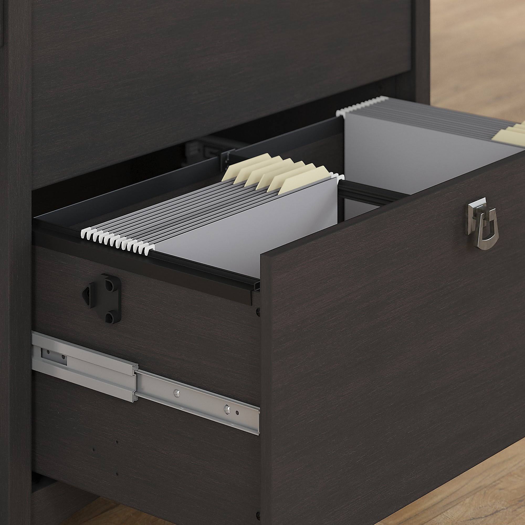 Vintage Black Lateral File Cabinet F1378