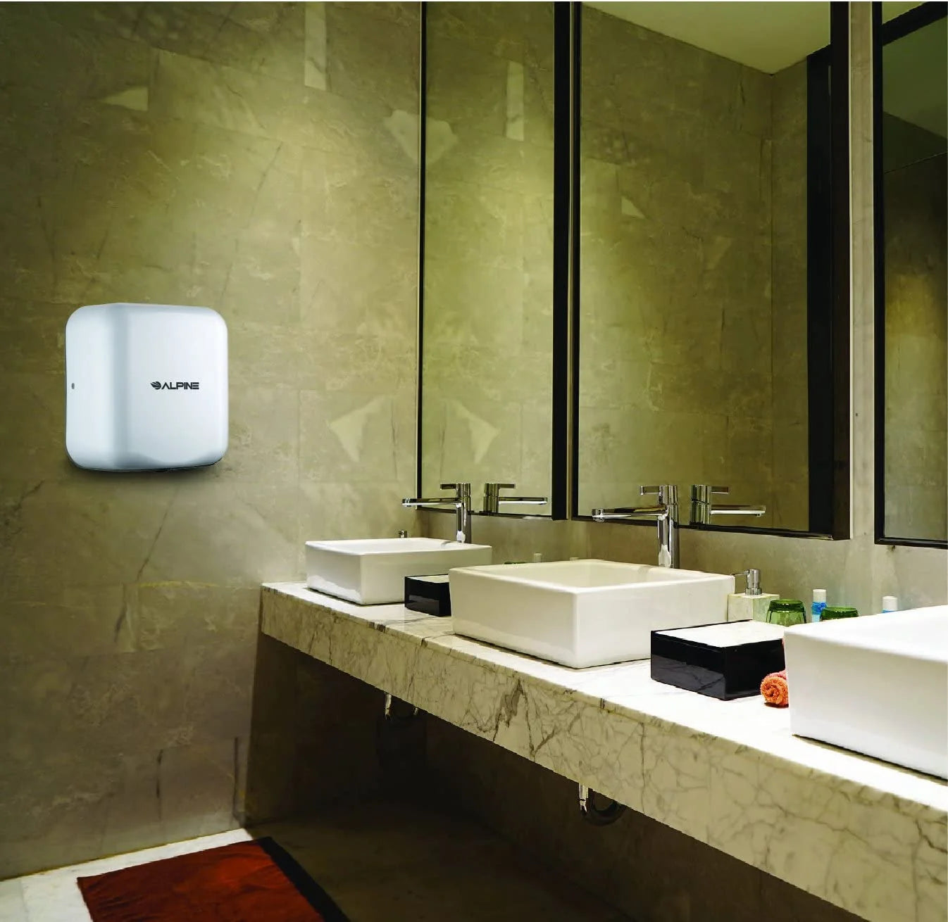 Stainless Steel Automatic Hand Dryer, 1800 Watts, 220-240 Volts, White X6226