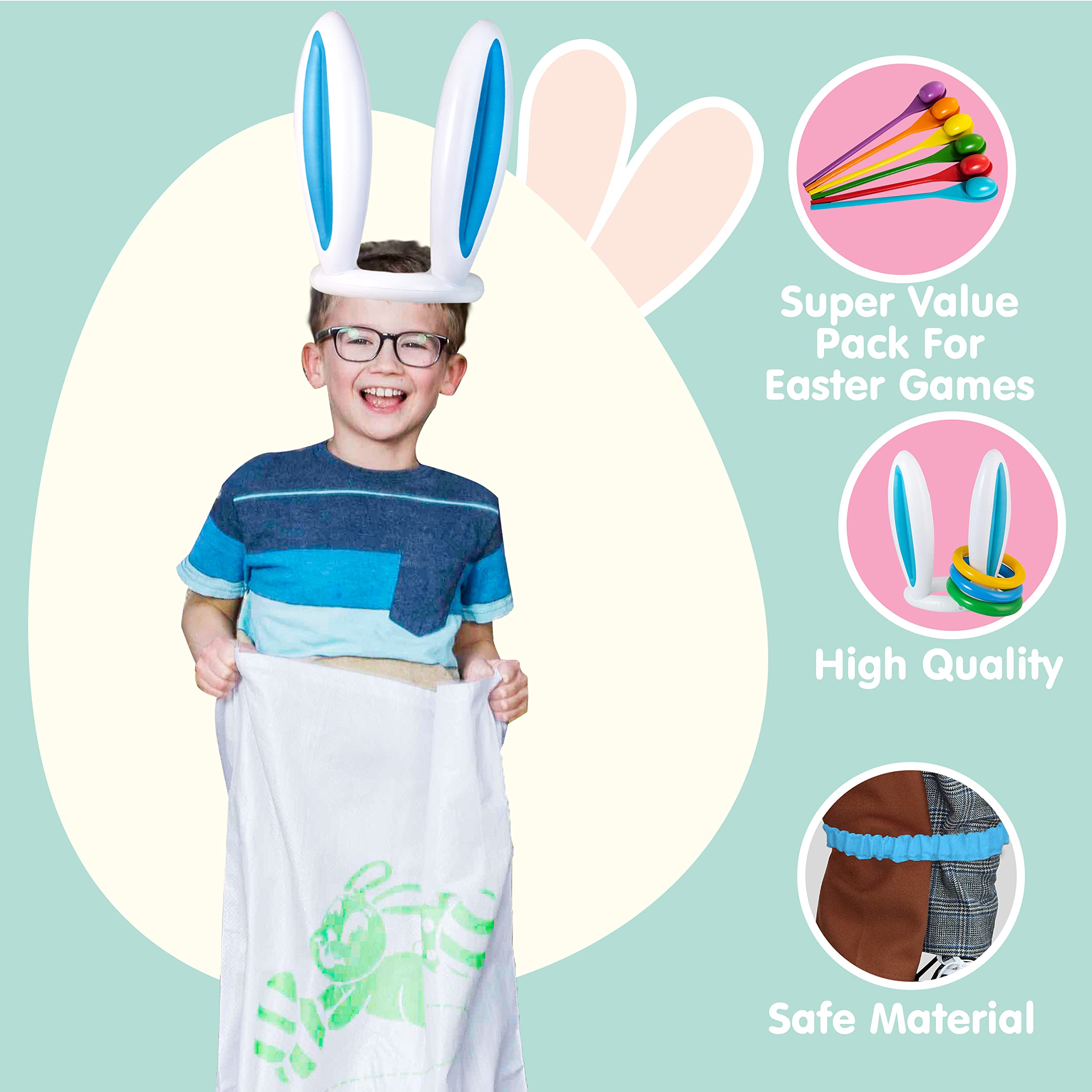 36Pcs 6 Player Easter Potato Sack Race Bags for Kids R187541
