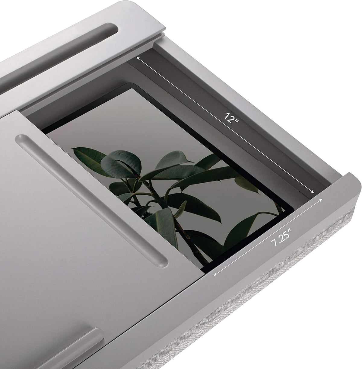 Calming Gray Storage Lap Desk with Sliding Lid, Pack of 2 M77719