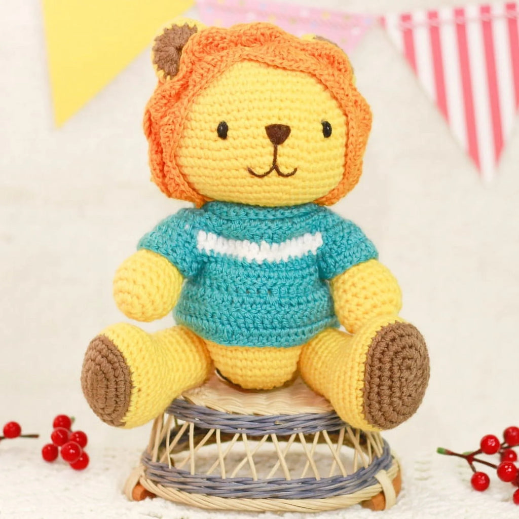 Yellow Lion Plush Toy 11" C349
