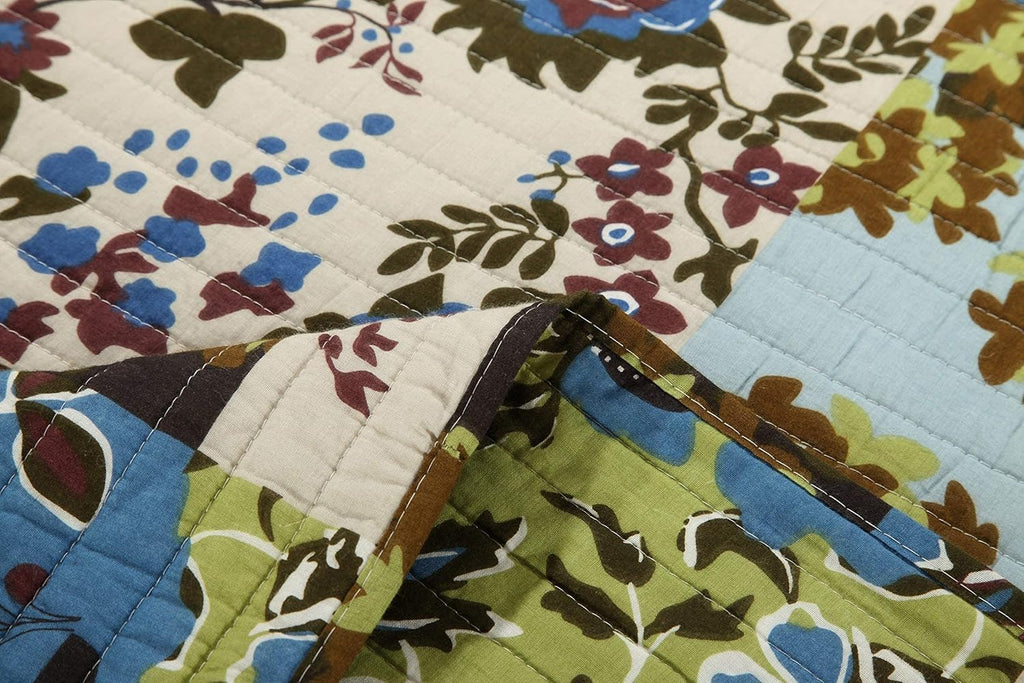 California King Lightweight Cotton Reversible Bedspread Set G39455