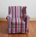 Striped Wingback Chair B26487