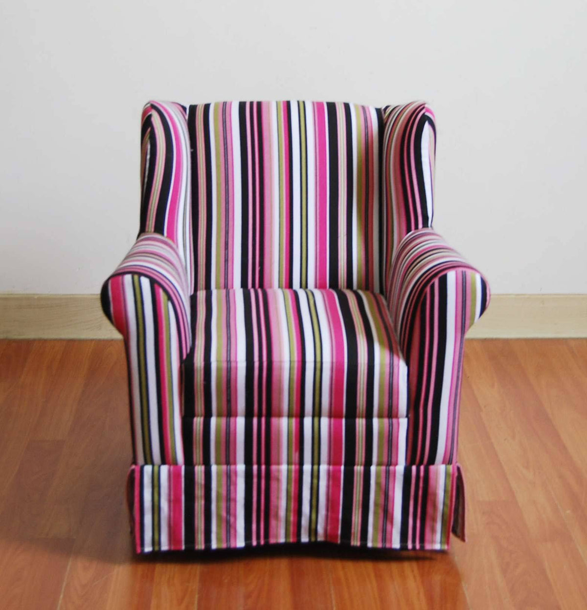 Striped Wingback Chair B26487