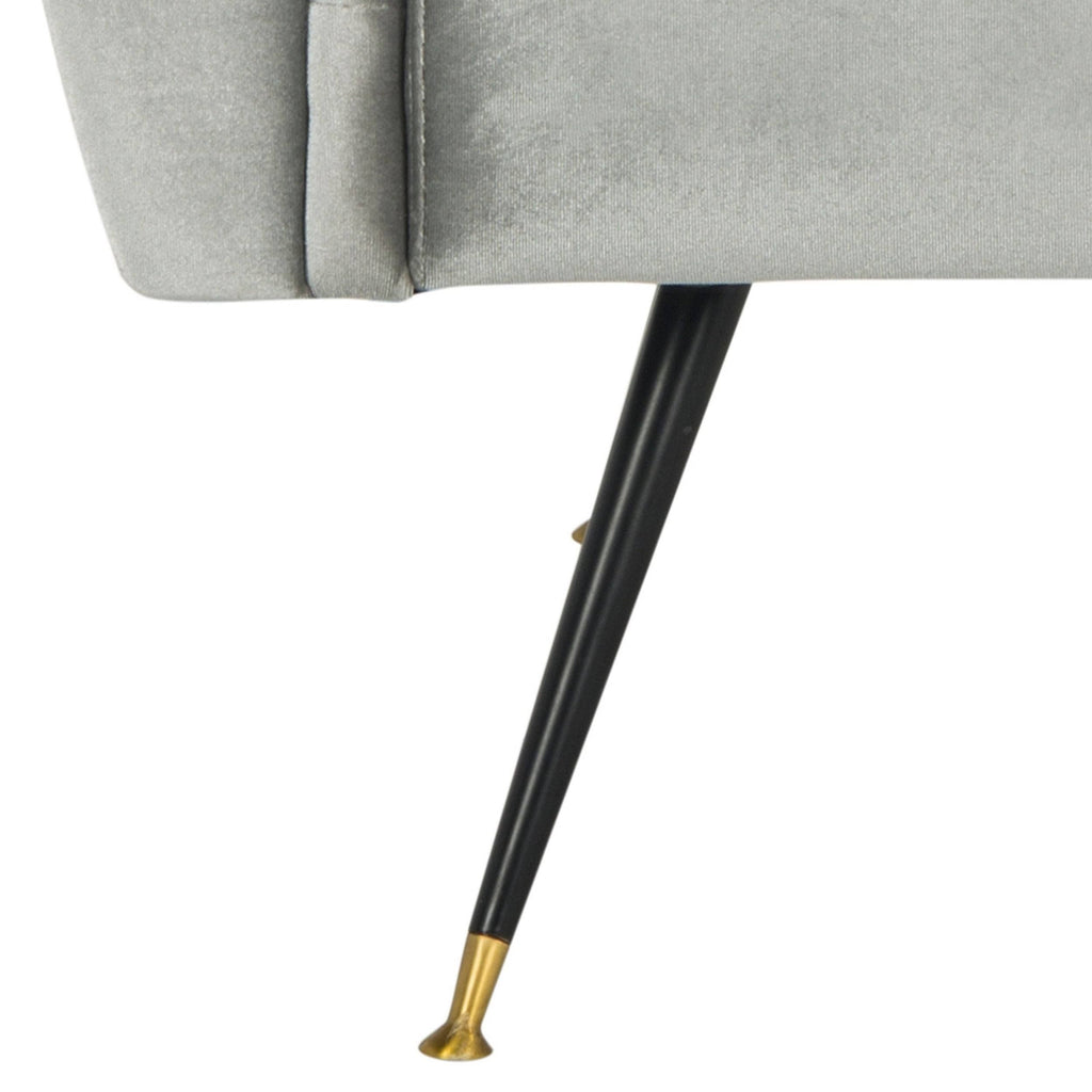 Light Grey Velvet Accent Chair B684