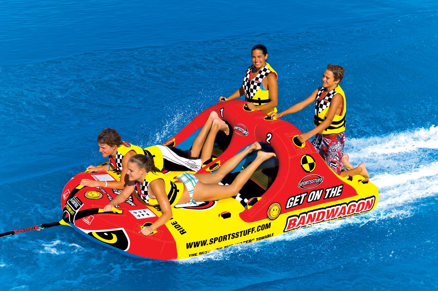 4 Rider Towable Inflatable Water Tube X49298
