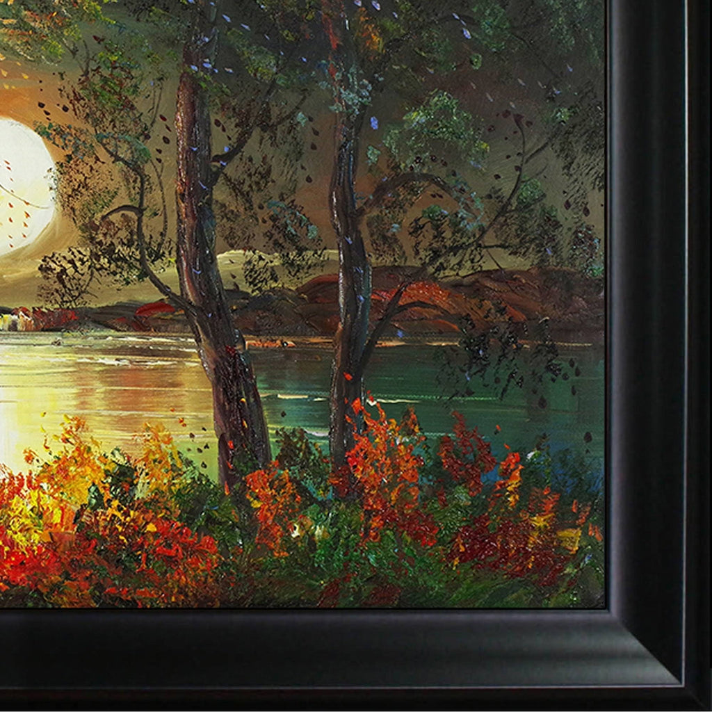 Black Satin Frame Canvas C14239
