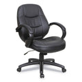 Black Leather Office Chair I791