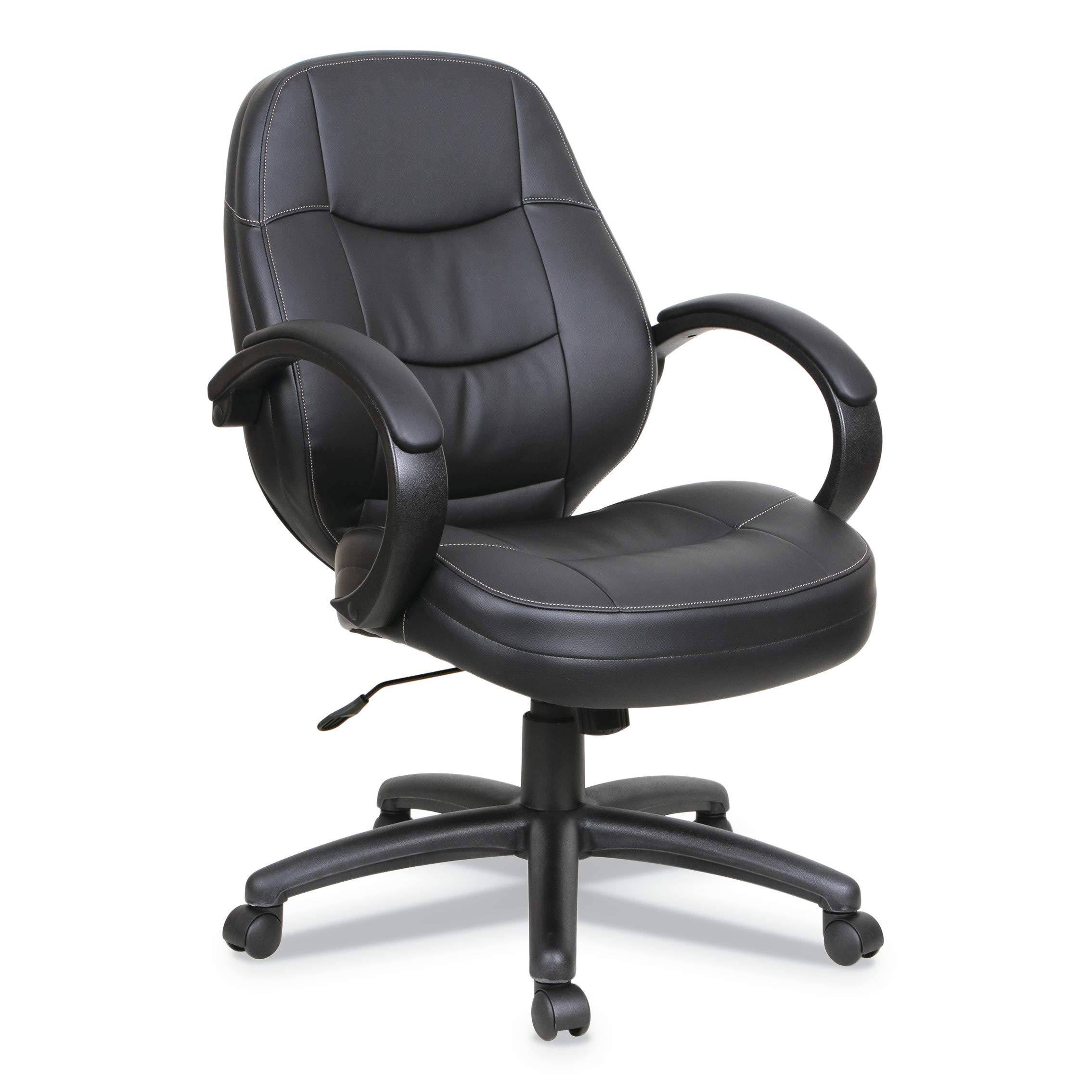 Black Leather Office Chair I791