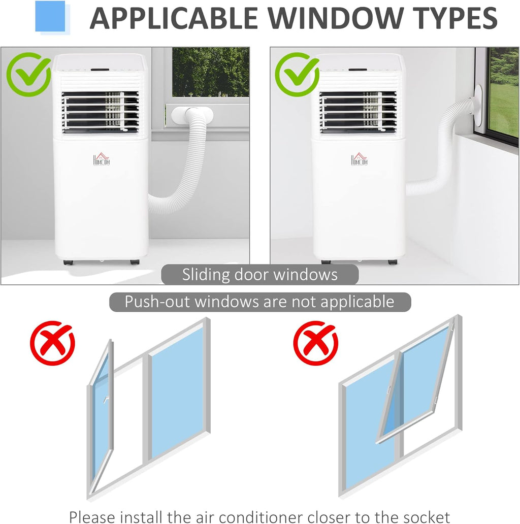 White Mobile Portable Air Conditioner with Remote Control R810521